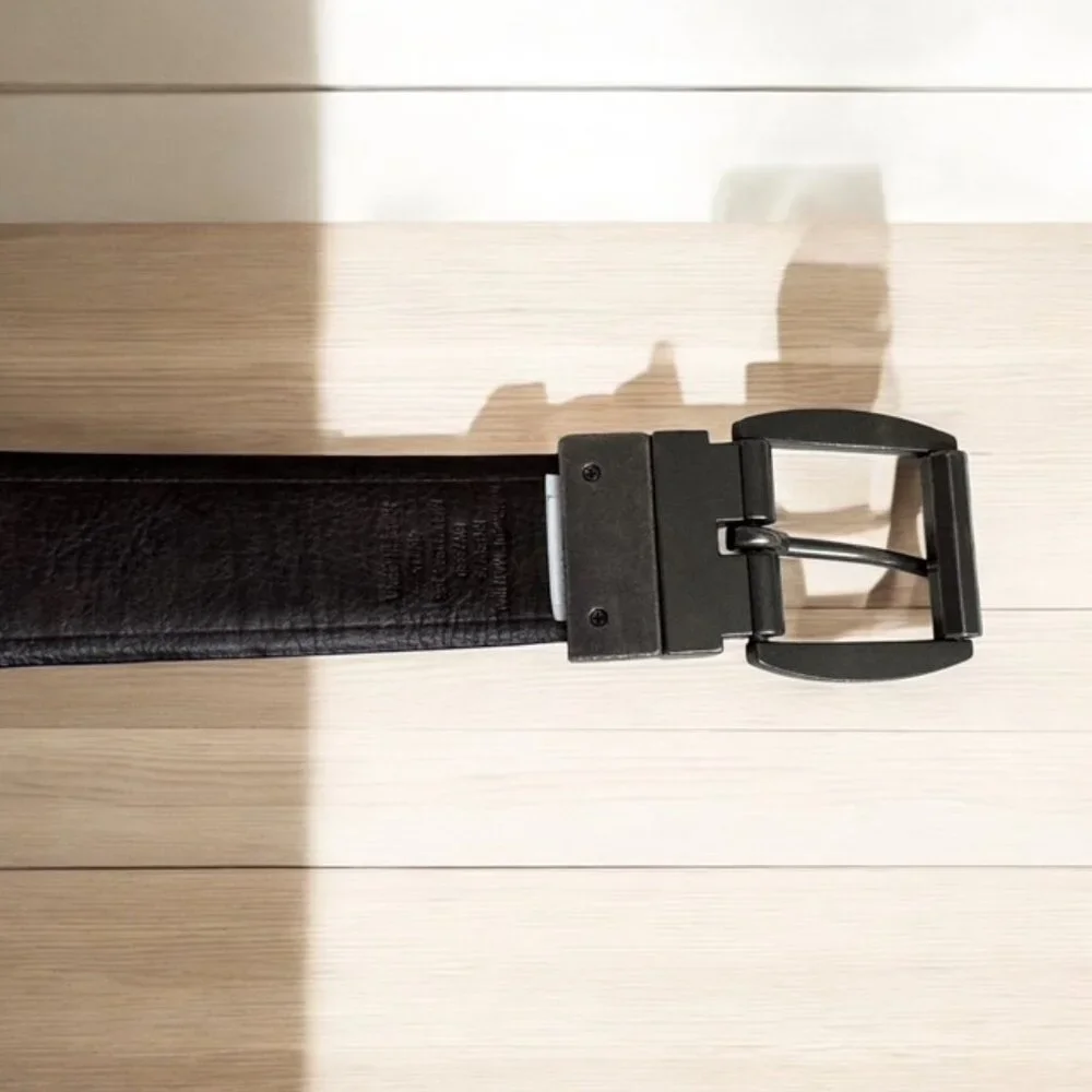 Levi's Men's BROWN BELT Size L 42-44 Silver Tone